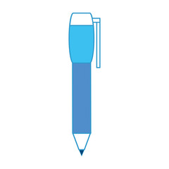 pen icon over white background colorful design vector illustration