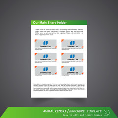 Anual Report , Brochure Template - page 13