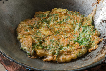 Eggs, Vegetable in Food Processor.