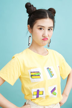 Unhappy young girl