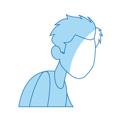 cartoon man medical condition sick image vector illustration