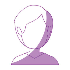 avatar man icon over white background vector illustration