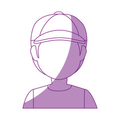 avatar man icon over white background vector illustration