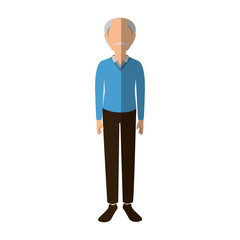avatar man wearing casual clothes icon over white background colorful design vector illustration