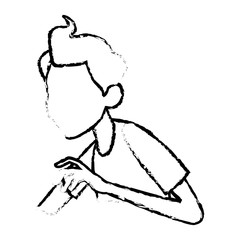 cartoon man medical condition sick image vector illustration