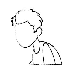 cartoon man medical condition sick image vector illustration
