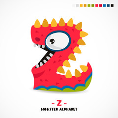 Monster alphabet. Letter Z.