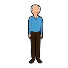 avatar man wearing casual clothes icon over white background colorful deisgn vector illustration