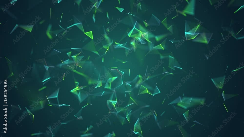 Wall mural geometrical technology futuristic abstract and science color background.
