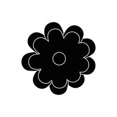 beautiful flower icon over white background vector illustration