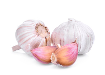 Obraz premium Garlic isolated on white background