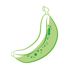 banana fruit icon over white background vector illustration