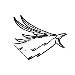 phoenix head bird mythological magic image vector illustration