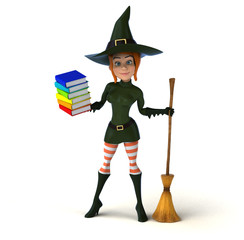 Sexy witch - 3D Illustration