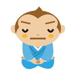 座禅をする男性