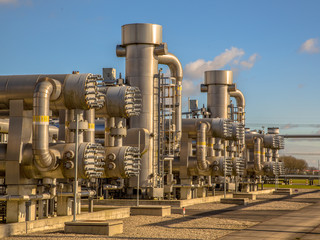 Natural gas processing site