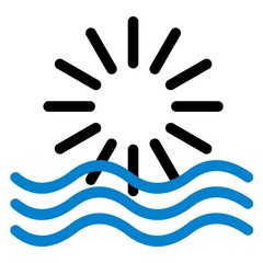 Symbole énergie marémotrice