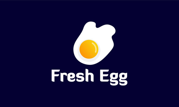 Fresh Fried Egg Logo template designs, vector illustration