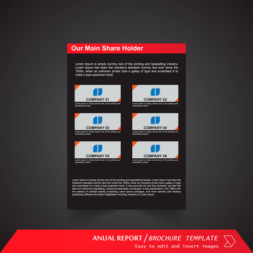 Anual Report , Brochure Template - page 13