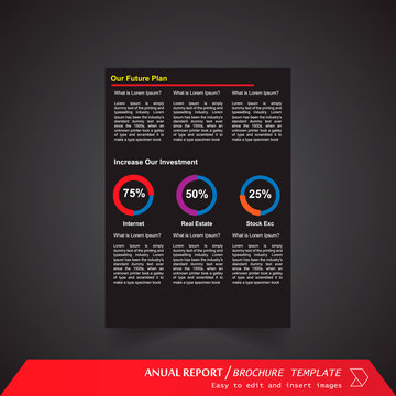 Anual Report , Brochure Template - page 18