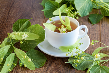 Lime flower tea