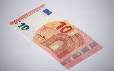 ten euro note isolated