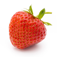 Strawberry isolated on white background. Fresh berry.