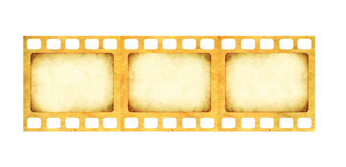 Retro filmstrip with grunge paper texture
