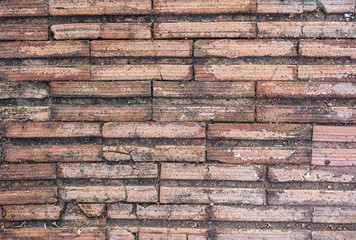 brown brick of wall texture or background, close up, building or construction concept