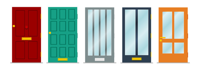 Colored doors set.