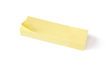 block of yellow stickers