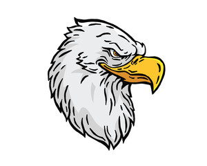 Leadership Animal Head Logo - American Eagle Character