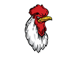 Leadership Animal Head Logo - Rooster Character