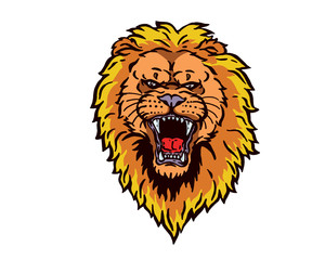 Leadership Animal Head Logo - Lion Character