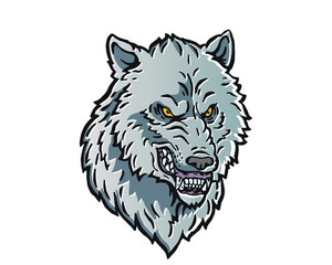 Leadership Animal Head Logo - Wolf Character
