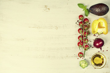 Healthy food background