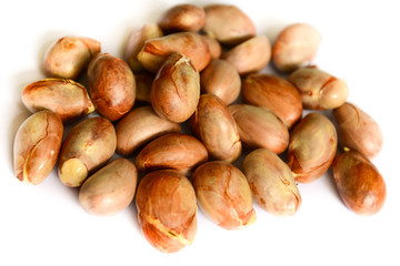 jackfruit seeds isolated on white background.