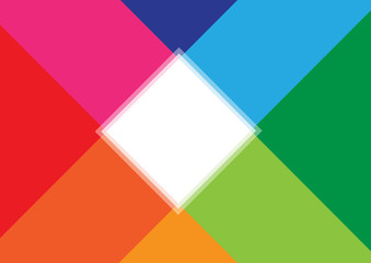 Geometric Abstract polygons, vector background. Colorful squares