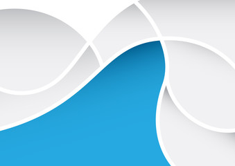 Geometric Abstract blue polygons, vector background