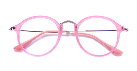 Beautiful glasses isolated on white background