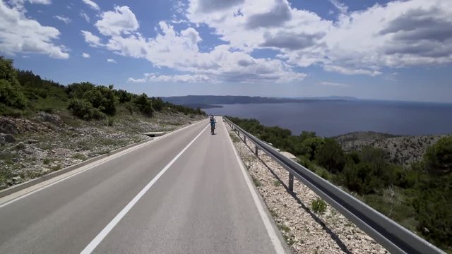 biking coast road croatia
