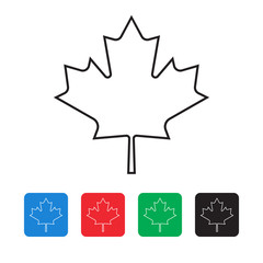 maple leaf canada flag icon 