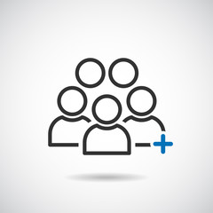 People Icon work group Team Vector