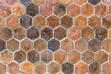 Abstract old texture brick on the wall, old brick pattern for mapping object 3D, vintage background texture.