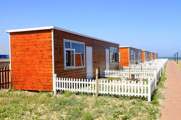 wooden houses