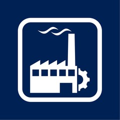Factory Icon Flat Graphic Design - Illustration