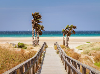 beach of Tarifa, Andalusia, Spain,