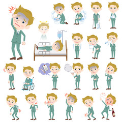 blond hair man White sickness