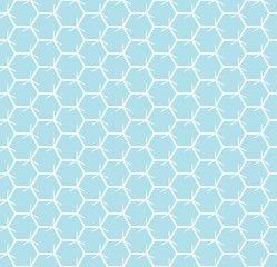 hexagon geometric line grid pattern vector background