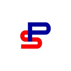 letter SP logo vector
